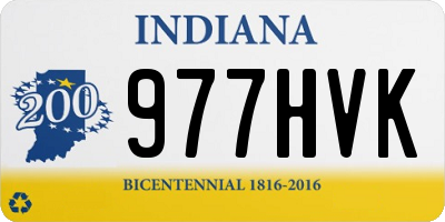 IN license plate 977HVK
