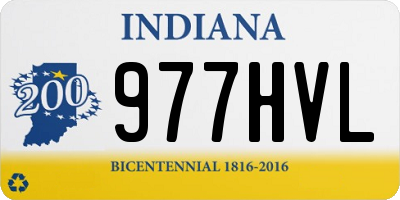 IN license plate 977HVL