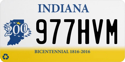 IN license plate 977HVM