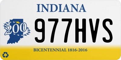 IN license plate 977HVS