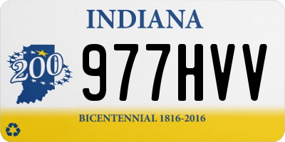IN license plate 977HVV