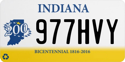 IN license plate 977HVY