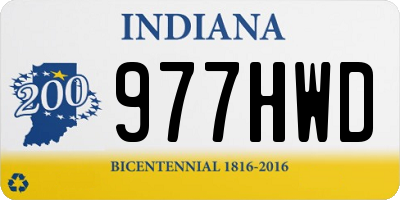 IN license plate 977HWD