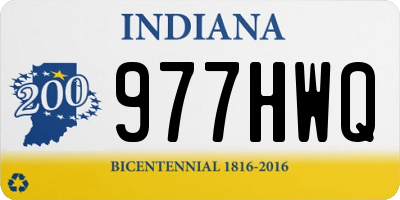 IN license plate 977HWQ