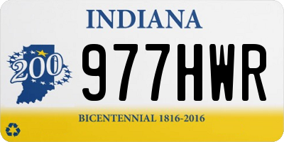 IN license plate 977HWR