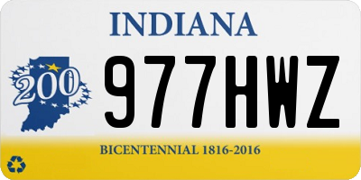 IN license plate 977HWZ