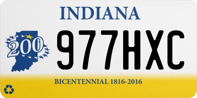IN license plate 977HXC