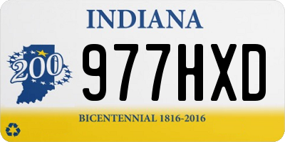 IN license plate 977HXD