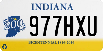 IN license plate 977HXU