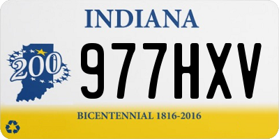 IN license plate 977HXV