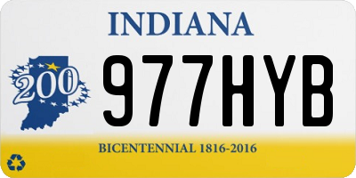 IN license plate 977HYB