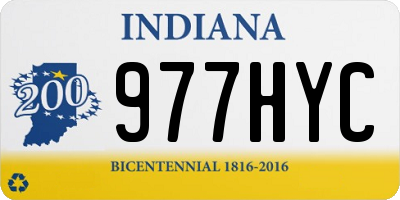 IN license plate 977HYC
