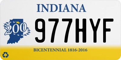 IN license plate 977HYF