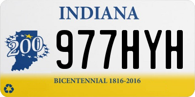 IN license plate 977HYH