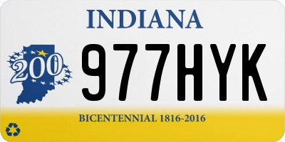 IN license plate 977HYK