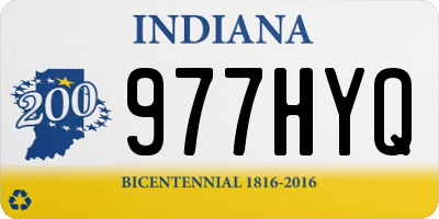 IN license plate 977HYQ