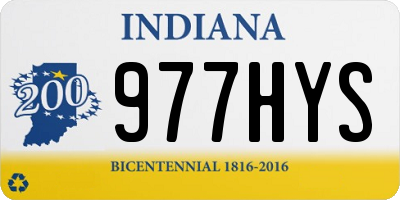 IN license plate 977HYS