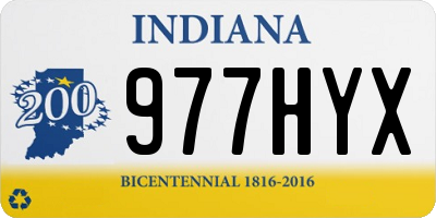 IN license plate 977HYX
