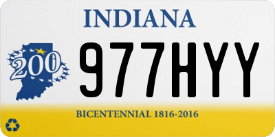 IN license plate 977HYY