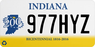 IN license plate 977HYZ