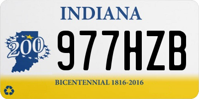 IN license plate 977HZB