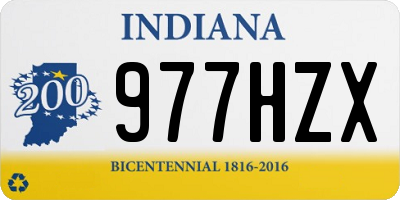 IN license plate 977HZX