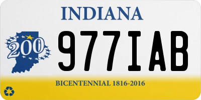 IN license plate 977IAB