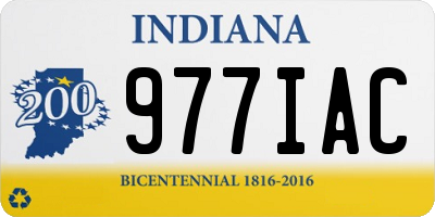 IN license plate 977IAC