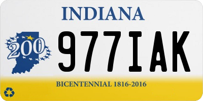 IN license plate 977IAK