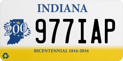 IN license plate 977IAP