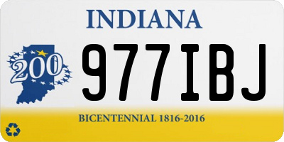 IN license plate 977IBJ