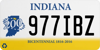 IN license plate 977IBZ