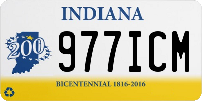IN license plate 977ICM