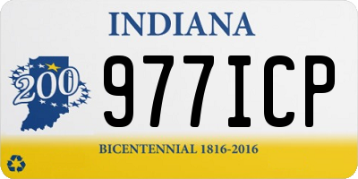 IN license plate 977ICP