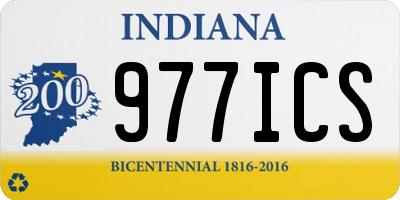 IN license plate 977ICS