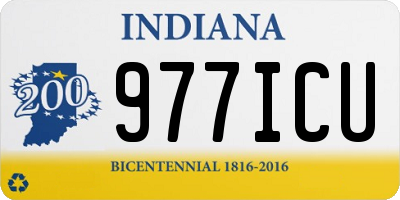IN license plate 977ICU