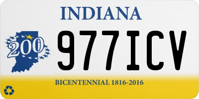 IN license plate 977ICV