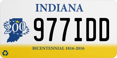 IN license plate 977IDD