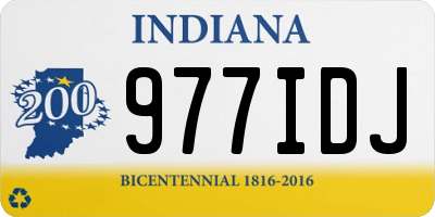 IN license plate 977IDJ