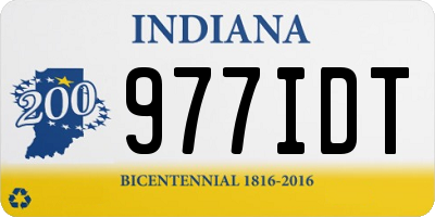 IN license plate 977IDT