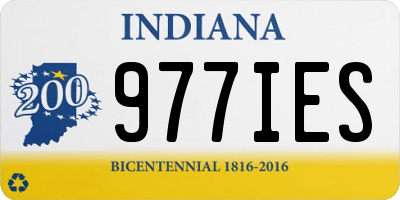 IN license plate 977IES