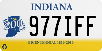 IN license plate 977IFF