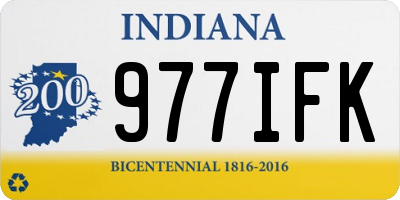 IN license plate 977IFK