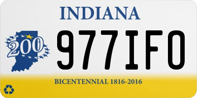 IN license plate 977IFO