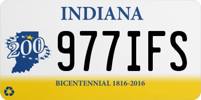 IN license plate 977IFS