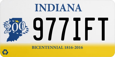 IN license plate 977IFT