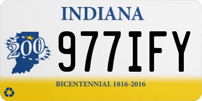 IN license plate 977IFY