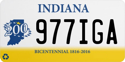 IN license plate 977IGA