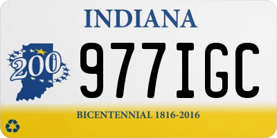 IN license plate 977IGC