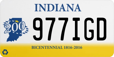 IN license plate 977IGD